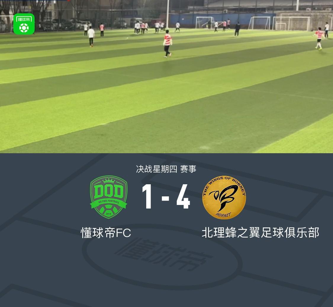元游棋牌登录入口-XbotGo丨懂球帝1-4不敌北理蜂之翼足球俱乐部
